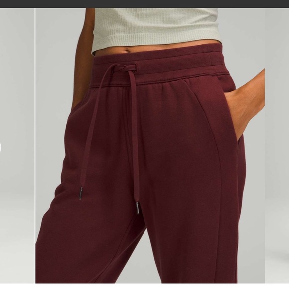 lululemon athletica scuba High Rise Track Joggers - Red Merlot ♥️ - Picture 4 of 11
